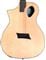 Michael Kelly Forte Port Left Handed Acoustic Electric Guitar Natural with Gig Bag Body Angled View